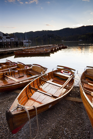 Rowing Boat on Windermere at Dusk BT142