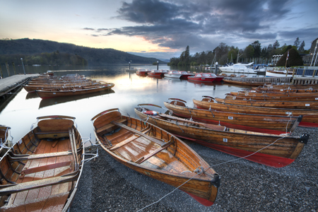 Rowing Boats on Windermere LA556