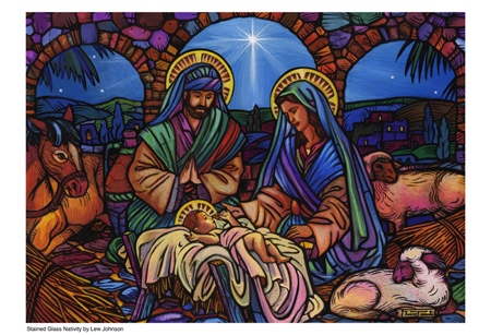 Stained Glass Nativity