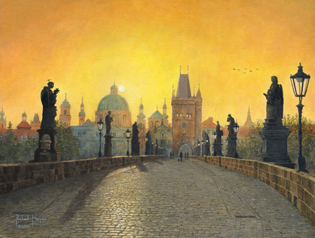 Misty Dawn, Charles Bridge, Prague