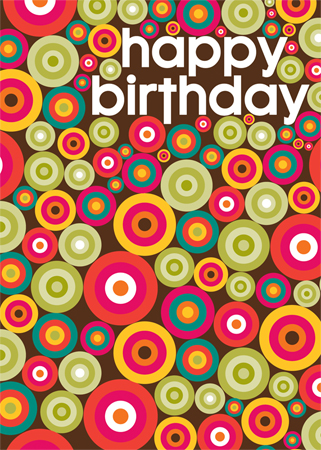 Retro Pattern Birthday