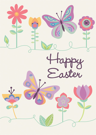 Happy Easter Butterfly