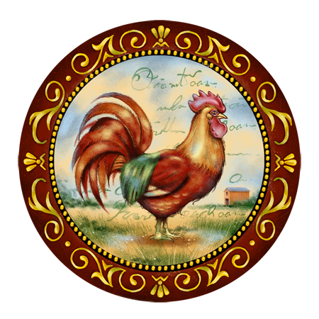 Rooster Folk Art design