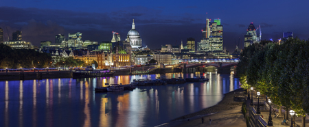 Thames Landscape by Night 1