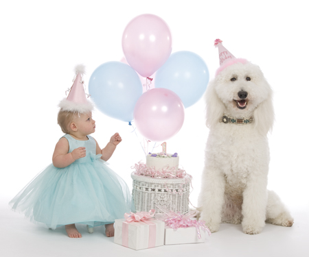 Birthday Baby and Dog