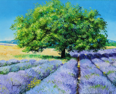 Trees and Lavenders