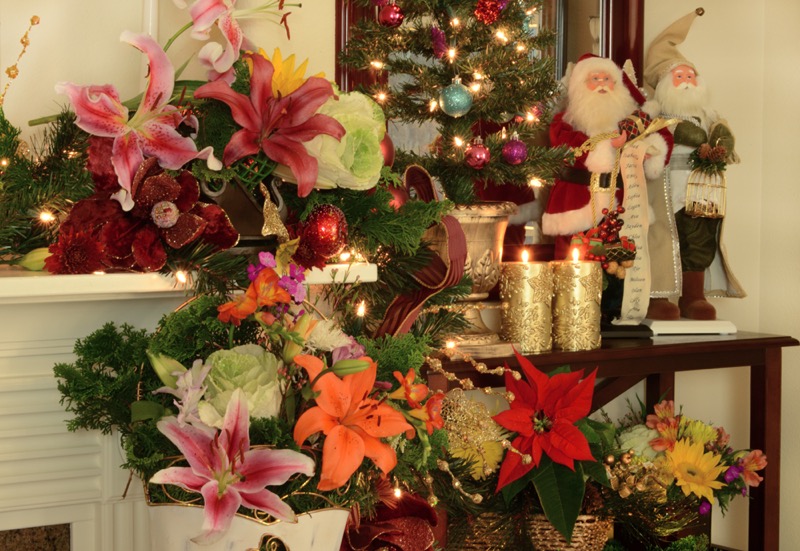 Christmas Flower Setting