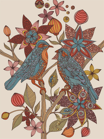 Blue Love Birds