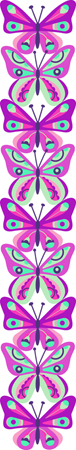 Butterfly Vertical Pattern