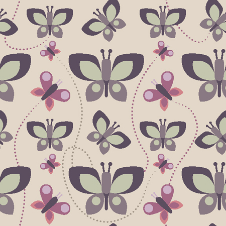 Square Butterfly Pattern 1