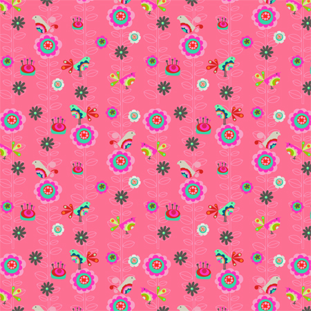 Pink Bird Pattern