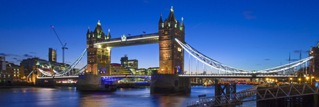 Tower Bridge Evening Panoramic