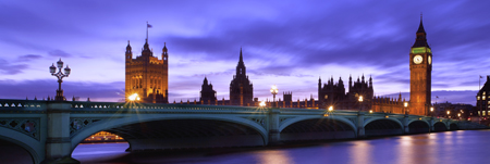 Westminster Bridge Evening Panoramic