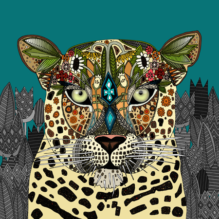 Leopard Queen Teal