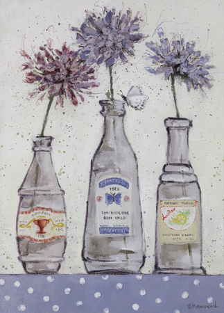 Floral Bottles Violet