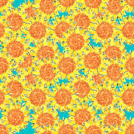 Sunflower Field Pattern