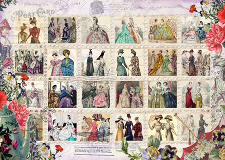 Antique Fashion Stamps