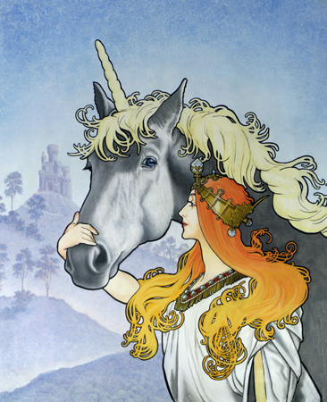 Art Nouveau Unicorn