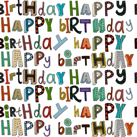 Happy Birthday Typography