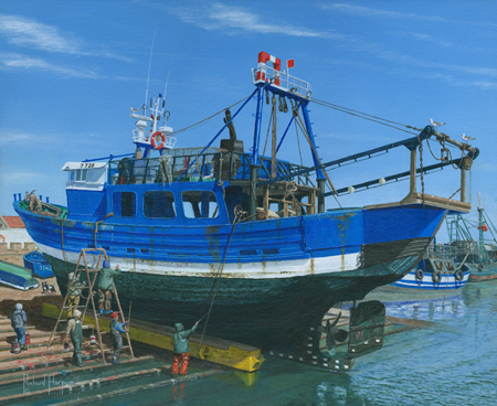 Fishing Boats Repairs, Essaouira, Morocco