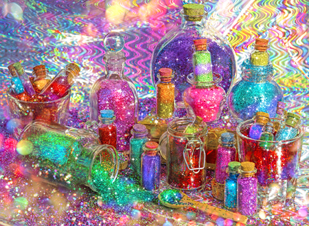 Glittering Bottles