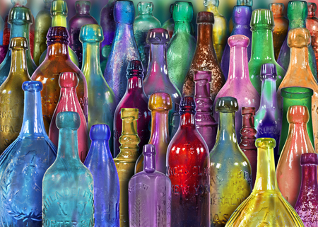 Colourful Glass Bottles