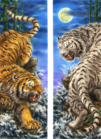 Yellow Tiger vs White Tiger