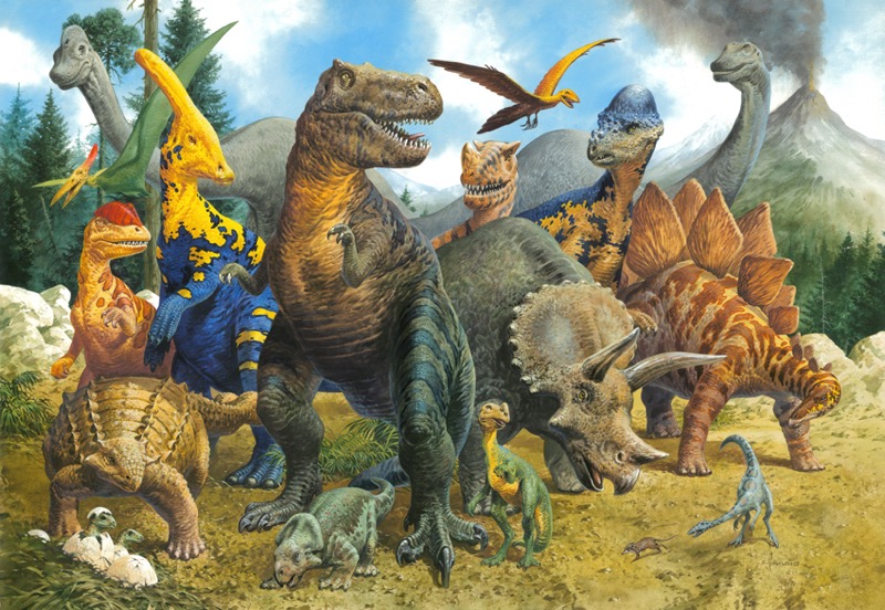 Dinosaur Scene