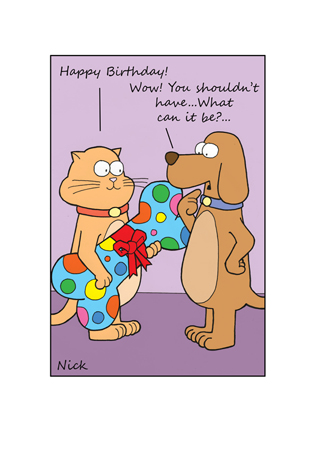 Cat & Dog – Birthday