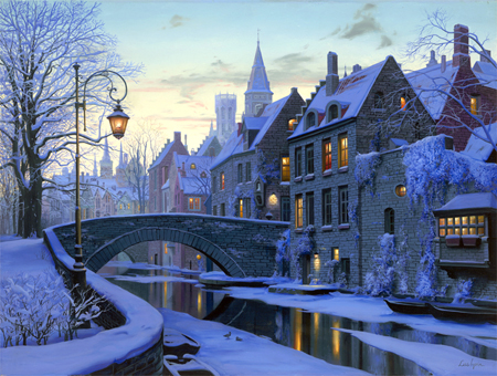 Winter Evening in Bruges