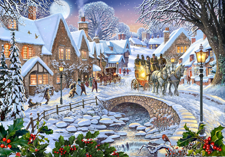 Winter Village Stream