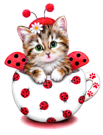 Cup Kitty Ladybug