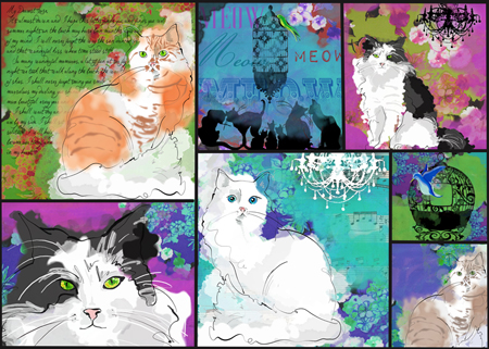 Painted Cat Multipic