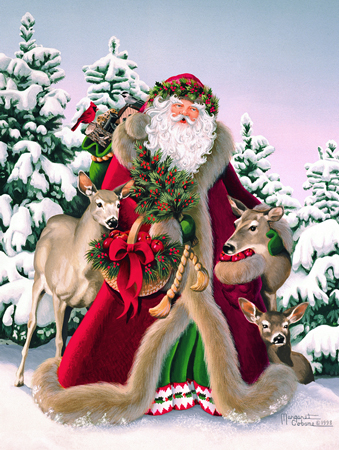 Woodland Father Christmas cps167