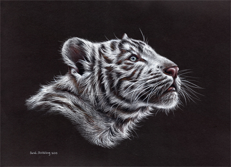 White Tiger Pastel