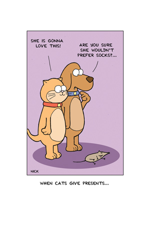 Cat & Dog Present