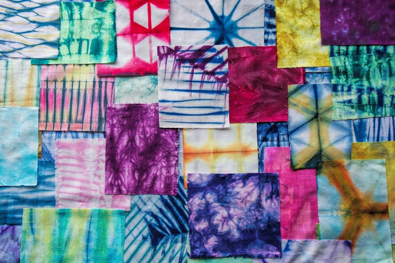 Shibori Patchwork Rainbow