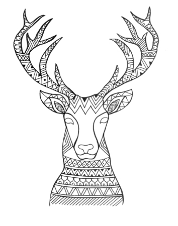 Animal Head Deer 1