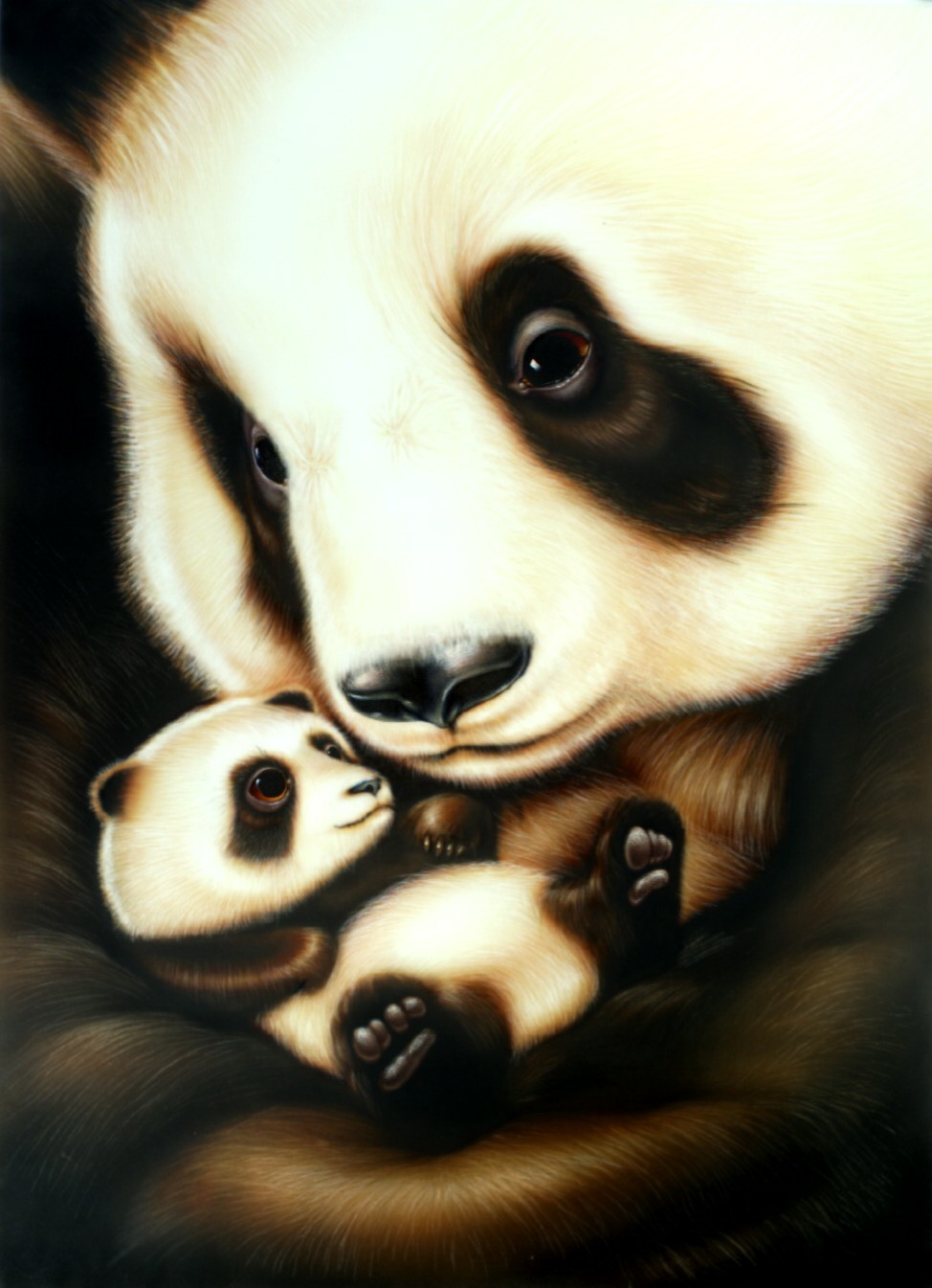 Mother and Baby Panda