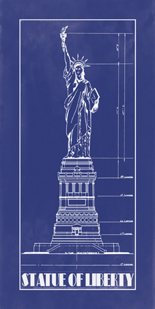 Statue of Liberty Blueprint