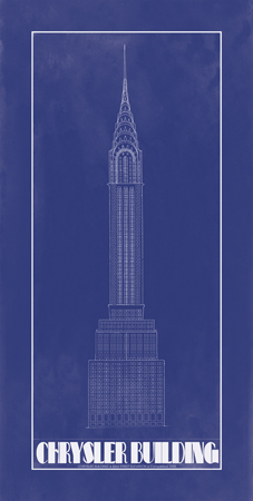 Chrysler Building Blue Print