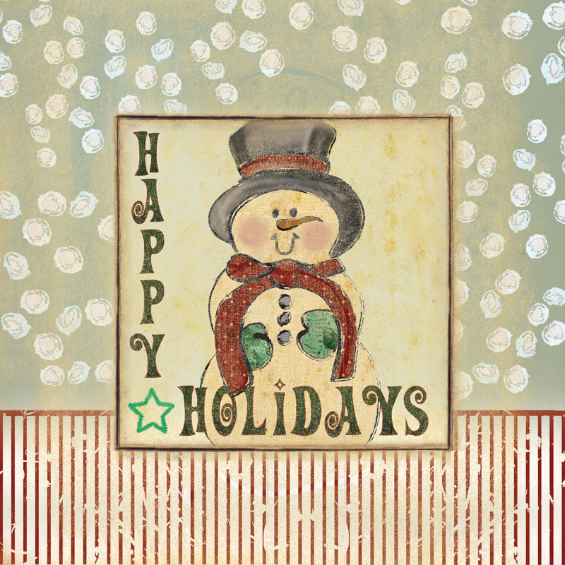 Happy Holidays Snowman