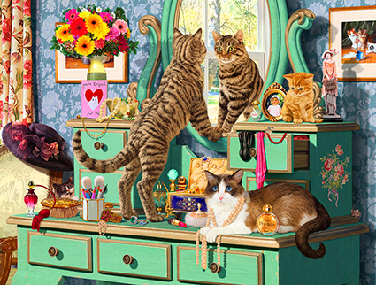 Cats Dressing Table