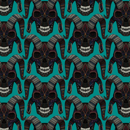 Demon Skull Pattern