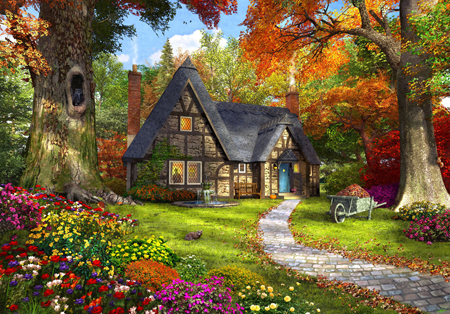 The Little Autumn Cottage