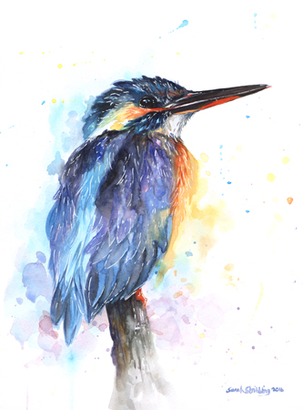 Kingfisher Watercolour