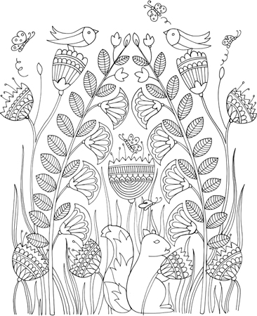 Flower Embroidery Pattern