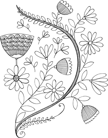 Small Flower Embroidery Pattern