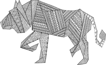 Origami Lion