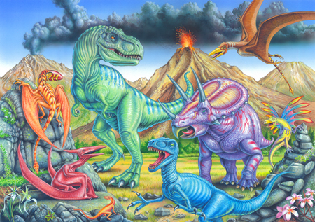 Colourful Dinosaurs